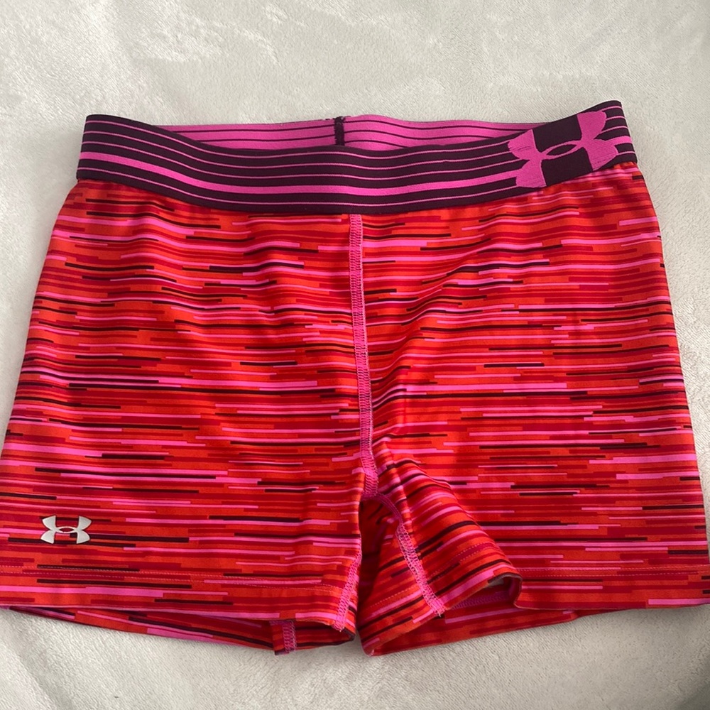 UA, spandex, workout shorts, S!